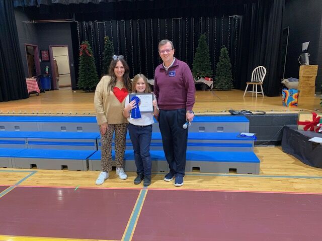 3rd-4th grade winner of "Keep Christ in Christmas"