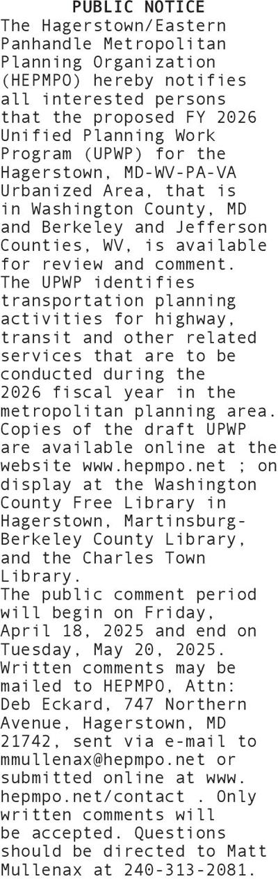 FY2026 UPWP